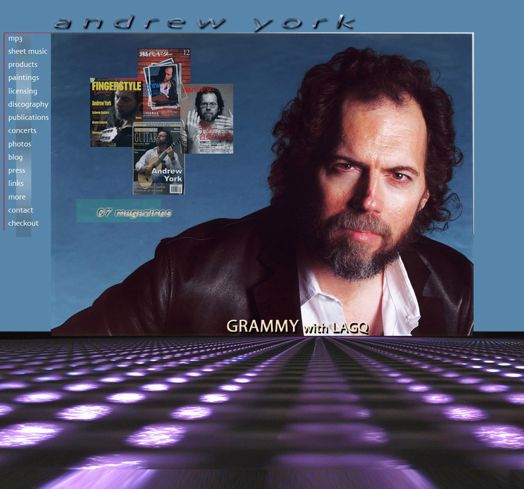 Andrew York - Grammy Winning Classical Guitarist Composer, mp3, CD and Sheet Music of guitar compositions from Majian Music