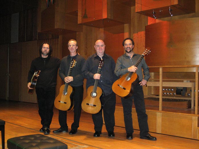 LAGQ-John Dearman, Bill Kanengiser, Scott Tennant and Andrew York, last Munich concert