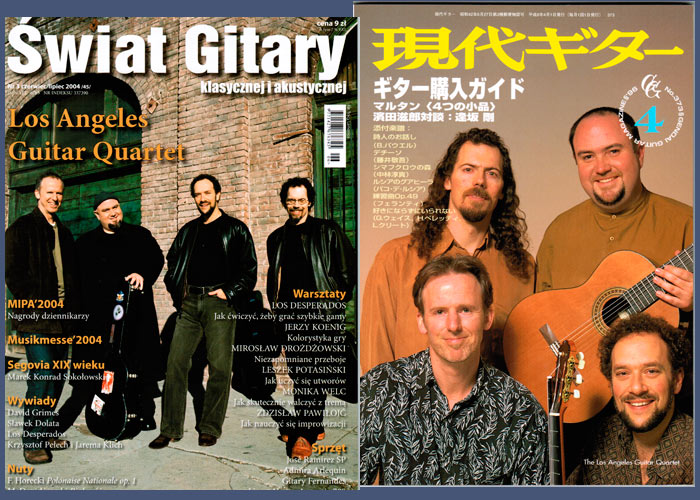 LAGQ-John Dearman, Bill Kanengiser, Scott Tennant and Andrew York, Gendai Guitar magazine